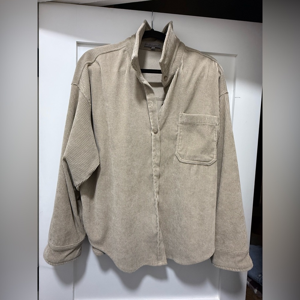 Wishlist Cream Corduroy Shirt